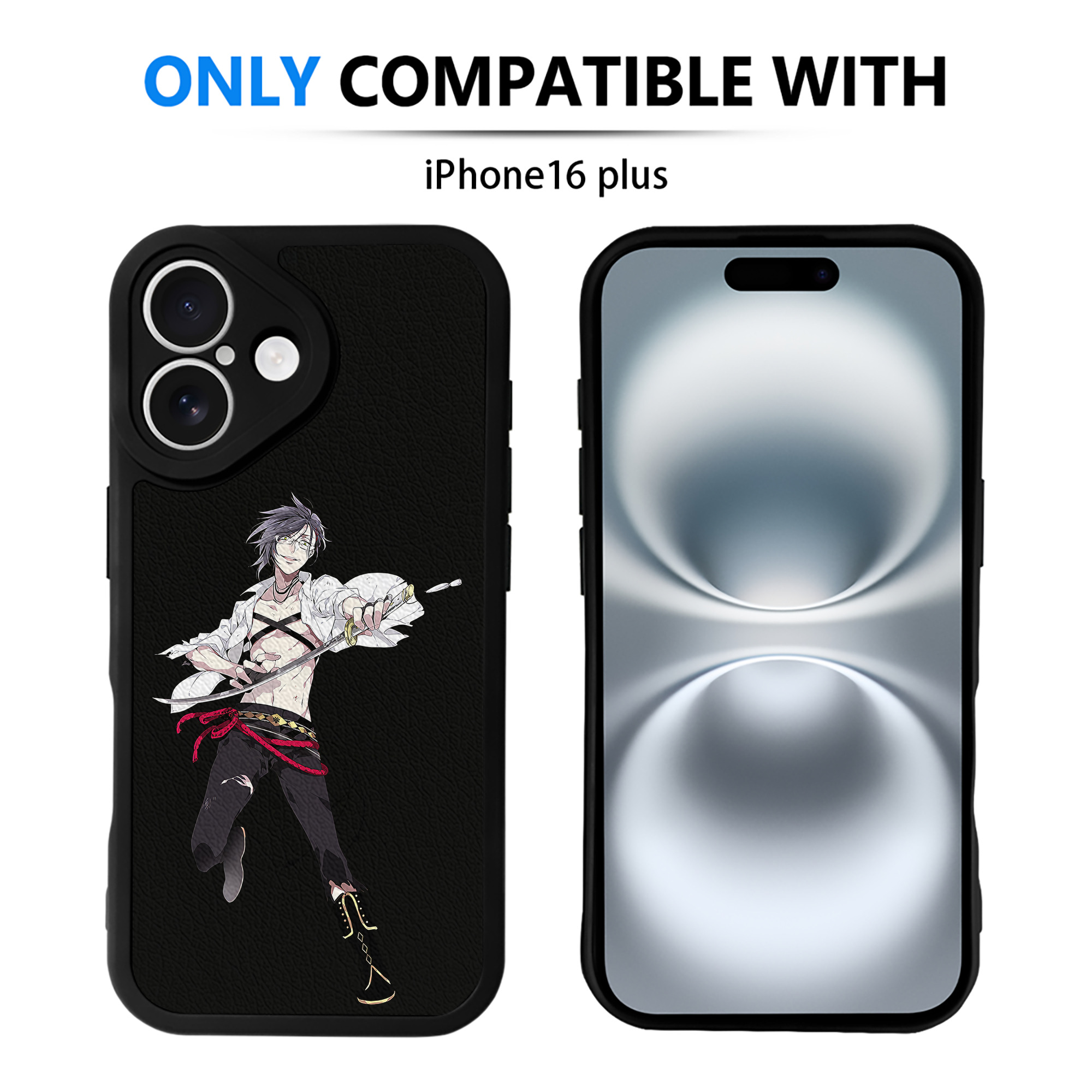 （画像用） 刀剣乱舞 Touken Ranbu 【iPhone 16シリーズ対応】シリコンスマホケース（レザー調） 材質：シリコン